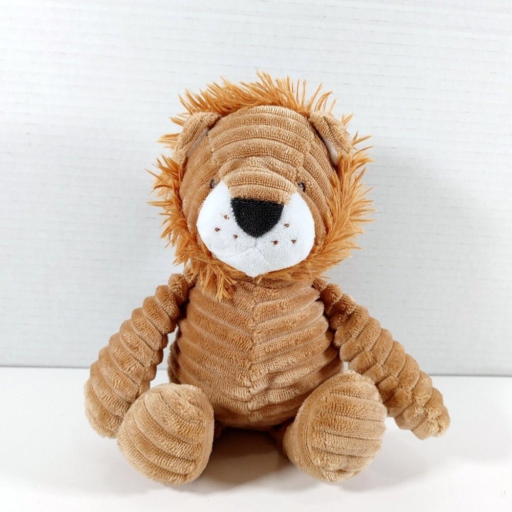 Carter's Lion Plush Brown Cordy Roy Corduroy Ribbed 10” Stuffed Animal Baby 2020